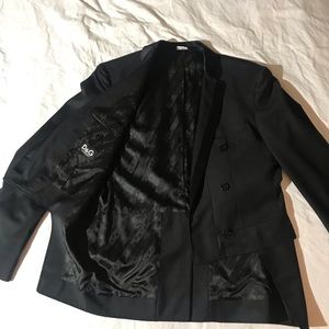 Men’s black tailed dolce and gabbana jacket